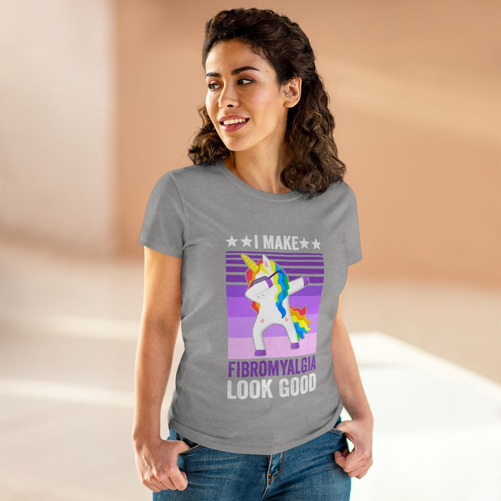 I Make Fibromyalgia Look Good Women's Heavy Cotton Tee