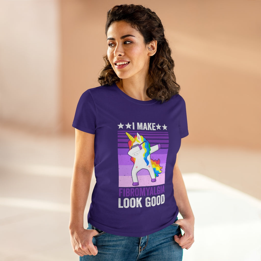 I Make Fibromyalgia Look Good Women's Heavy Cotton Tee