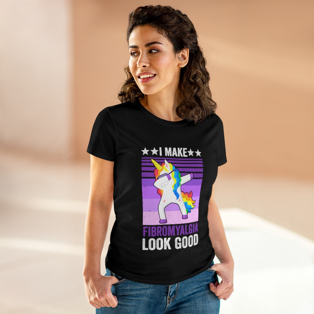 I Make Fibromyalgia Look Good Women's Heavy Cotton Tee