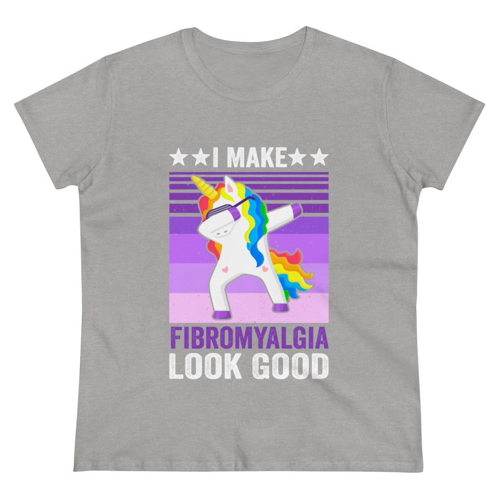 I Make Fibromyalgia Look Good Women's Heavy Cotton Tee