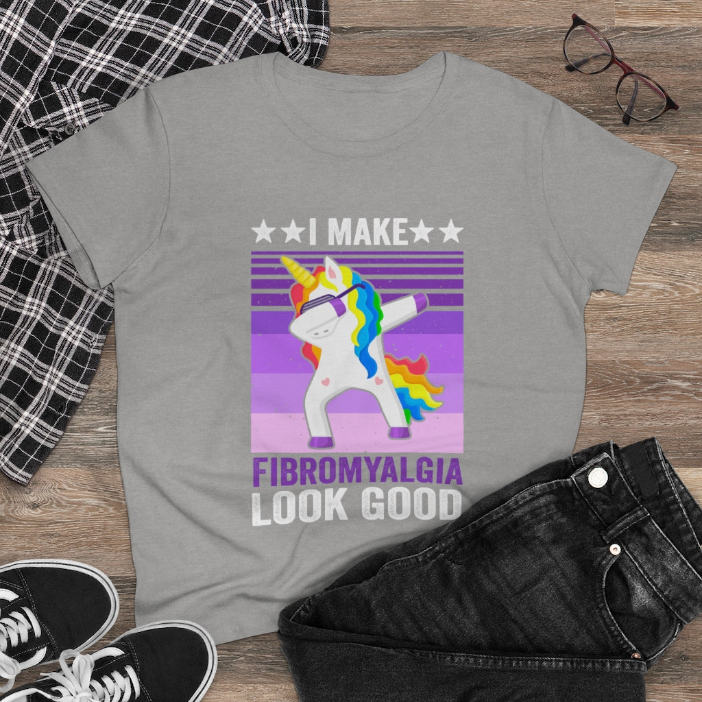 I Make Fibromyalgia Look Good Women's Heavy Cotton Tee